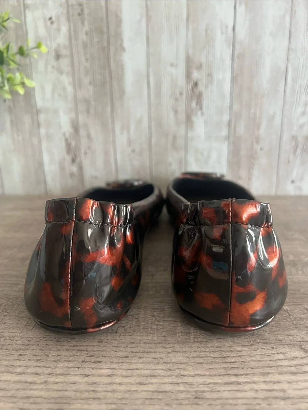 Tory Burch patent tortoiseshell